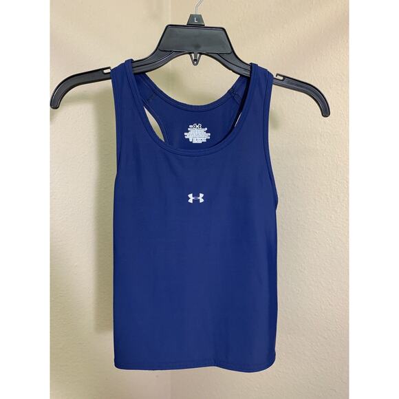 Under Armour Blue Tank Top Razor Back Women’s Workout Gear S - Picture 1 of 3
